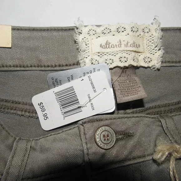 NWT ALTAR’D STATE Gray Skinny Distressed Jeans Size 25/1 - Picture 5 of 5